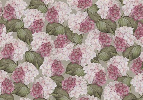 Hydrangea Pink - Rebel Walls