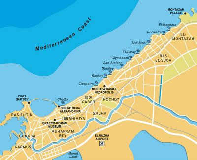 Alexandria Egypt Tourist Map - Best Tourist Places in the World