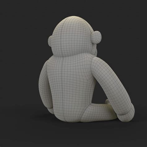 Gorilla Soft Toy - 3D Model by 3dShop