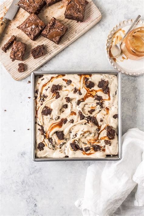 Salted Caramel Brownie Ice Cream Emma Duckworth Bakes