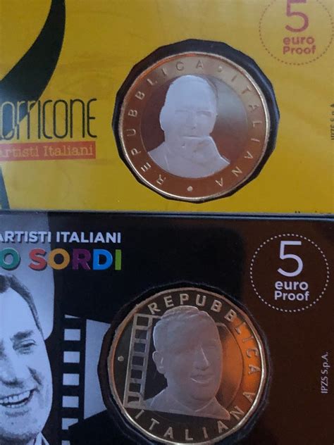 Itali Euro Ennio Morricone Alberto Sordi Monete