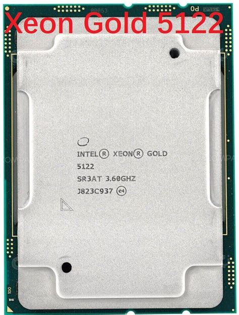 Intel Xeon Gold 5122 SR3AT 16 5M Cache 3 60Ghz 4 Cores 105W LGA3647 CPU