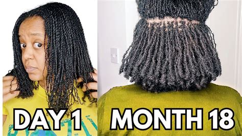 Month Visual Loc Journey Pictures Videos Diy Two Strand Twist