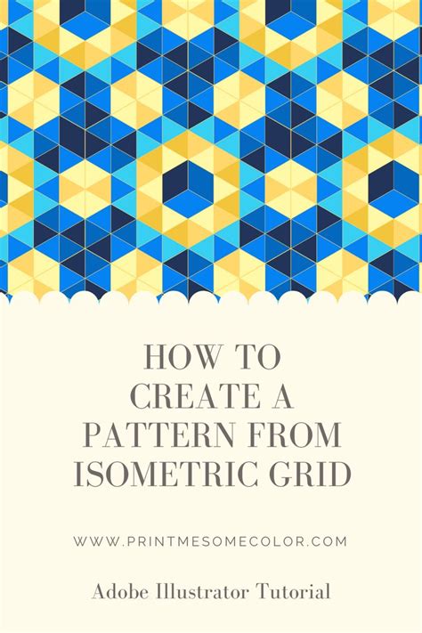 MAKE A PATTERN WITH ISOMETRIC GRID | Isometric grid, Pattern design ...