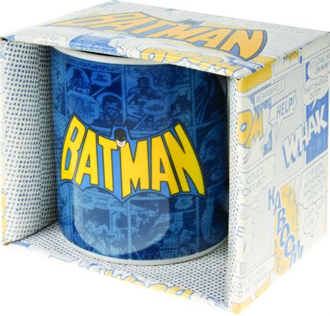 Dc Comics Batman Retro Fine Porcelain 350ml Boxed Mug Uk