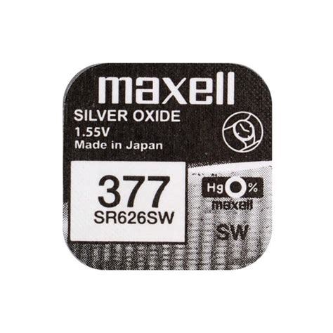 MAXELL V377 SR626SW AG4 Silver Oxide Óra elem készlet ezüst oxid 1