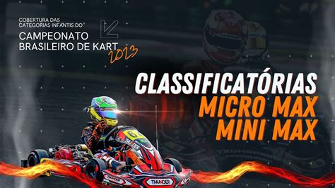 Campeonato Brasileiro de Kart Classificatórias Mini Max Micro Max