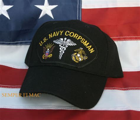 Corpsman Hat Us Navy Hn Cap Doc Medic Uss Wownh Hospital Fleet Marine