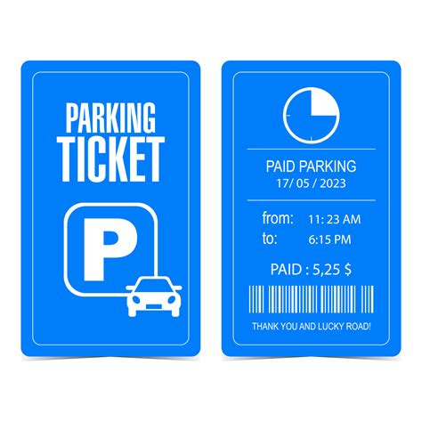 Printable Blank Parking Ticket