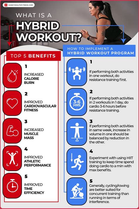 An Info Sheet Describing The Benefits Of Hybrid Workouts For Women And