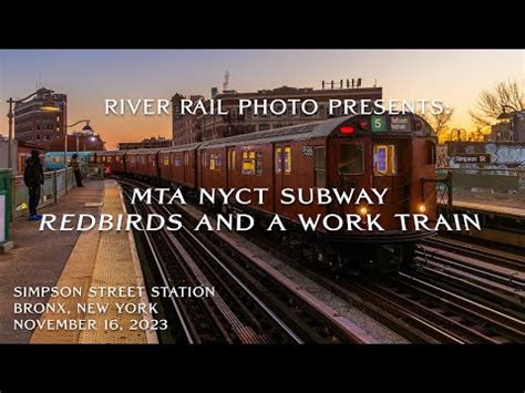 Mta Nyct Subway Redbirds On The Move And A Work Train Youtube