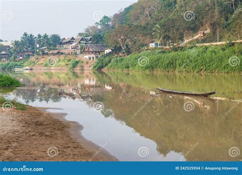 Beautiful Scenery Of Nam Khan River A Major Tributary Of Mekong River