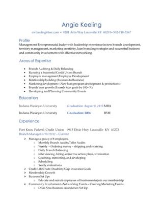 Angela Keeling Resume PDF