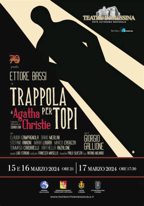 Trappola Per Topi Di Agatha Christie Al Teatro Vittorio Emanuele Il