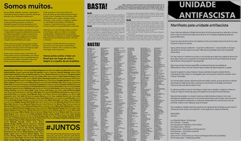 Manifestos Em Série O Que Une E O Que Separa A Oposição Nexo Jornal