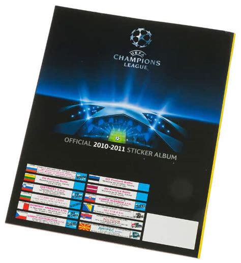 Panini Champions League 2010 2011 Wszystkie Naklejki Album