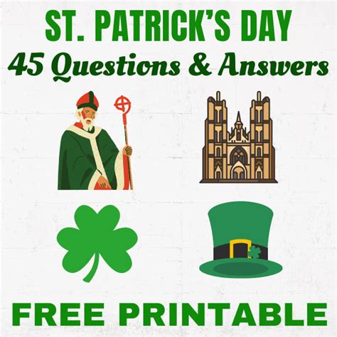 45 St Patricks Day Trivia Printable Questions And Answers Artful