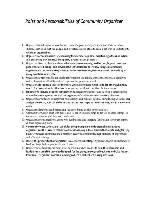 how to become a community organizer