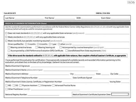 medical examination certificate td  diane godsey blog
