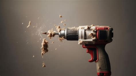 Premium Ai Image A Cordless Drill Is Being Used To Make A Hole In The