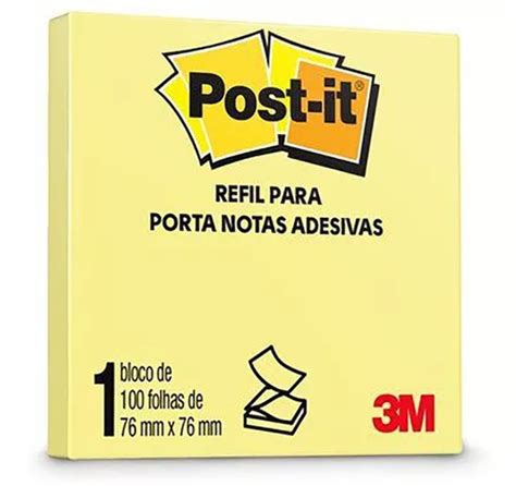 Bloco Post It 654 76x76 Amarelo 3m Cor Amarelo Parcelamento Sem Juros