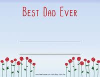 Best Dad Ever Certificate