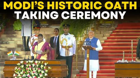 Narendra Modi Swearing In Live Narendra Pm Modi Takes Oath As Pm