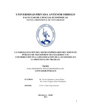 Completable En L Nea La Formalizacin Del Micro Empresario Del Servicio