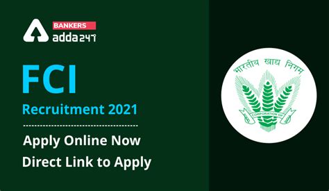 Fci Recruitment 2021 Apply Online Now Last Day To Apply