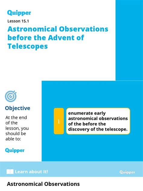 Physical Science SHS 15.1 Astronomical Observations Before The Advent ...