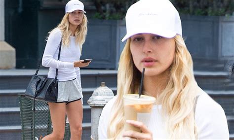 Hailey Baldwin Flashes Her Long Limbs While Out And About In Nyc