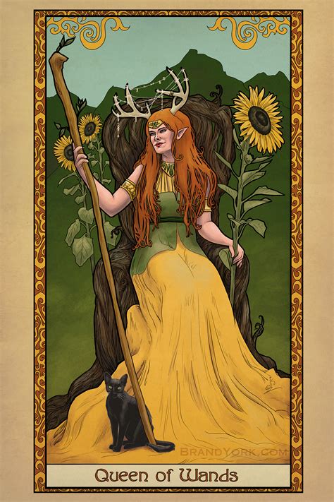 Tabletop Tarot Queen Of Wands Brandi York