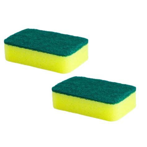 Double Sponge Wipe High Density Dishwashing Sponge Polish Bag Elbow Grease Paste Stainless Steel