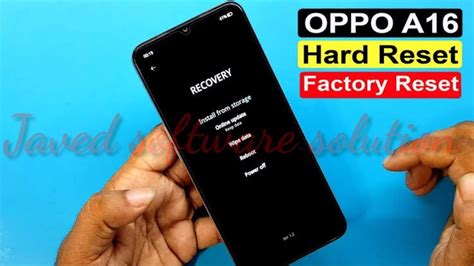 Opoo A Cph Hard Reset Pattern Unlock Oppo A Factory Reset