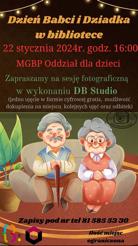 Sesja zdjęciowa z okazji Dnia Babci i Dziadka Miejsko Gminna