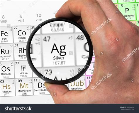 Silver Symbol Ag Element Periodic Table Stock Photo 302580284 ...