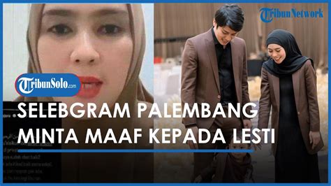 Selebgram Palembang Minta Maaf Pada Lesti Youtube