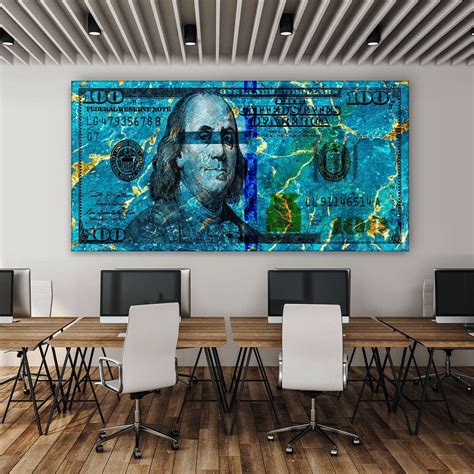 100 Dollar Bill Millionaire Art Print Canvas Print Money Wall - Etsy