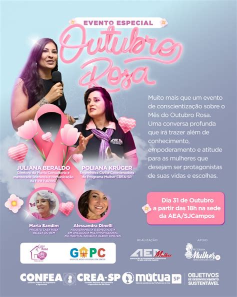 Evento Especial Outubro Rosa 2023 Aea Sjc