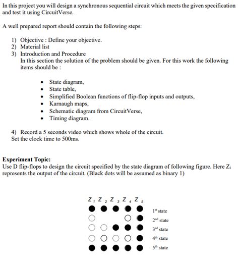 Solved In This Project You Will Design A Synchronous Chegg