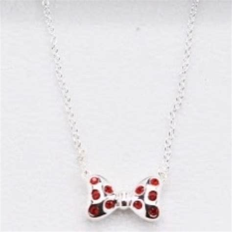 Chamilia Jewelry Chamilia Minnie Mouse Disney Bow Necklace Silver