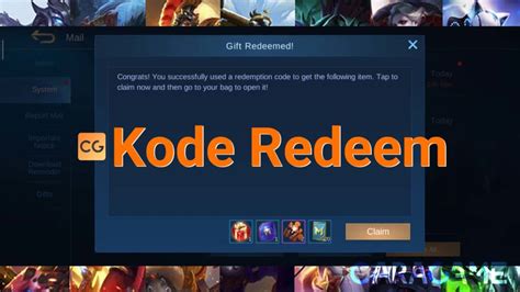 Kode Redeem Mobile Legends ML Terbaru Di April 2020 CaraGame Id