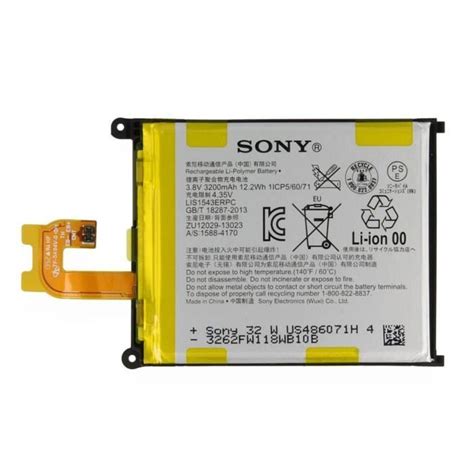 Batterie D Origine Sony LIS1543ERPC Pour Xperia Z2 D6503 Cdiscount