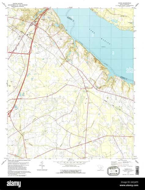 Usgs Topo Map South Carolina Sc Vance 261671 1979 24000 Restoration