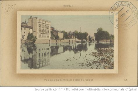 Épinal Vue sur la Moselle prise du Cours Gallica