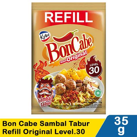 Kobe Bon Cabe Sambal Tabur Refill Original Lv Pck G Klik Indomaret