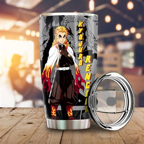 Tanjiro And Rengoku Stainless Steel Anime Tumbler Cup Custom Demon