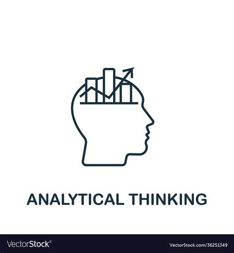 Analytical Thinking Icon From Personality Vector Image