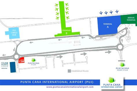 Punta Cana International Airport map - Ontheworldmap.com