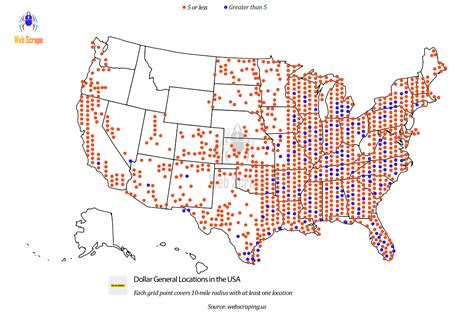 Number of Dollar General Locations in the United States